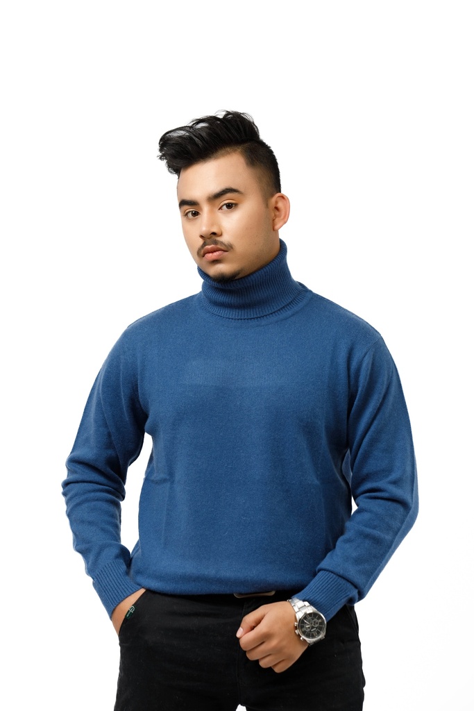 GENTS HIGH NECK PLAIN (WHITE)