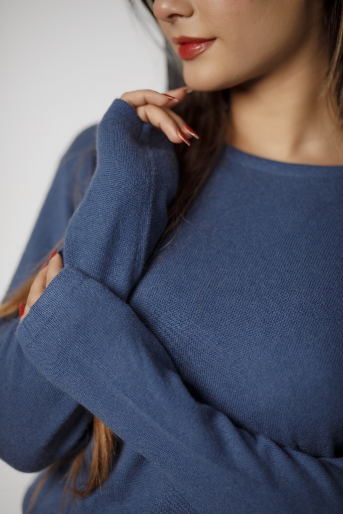 Ladies Crew-Neck Pullover | Dyed