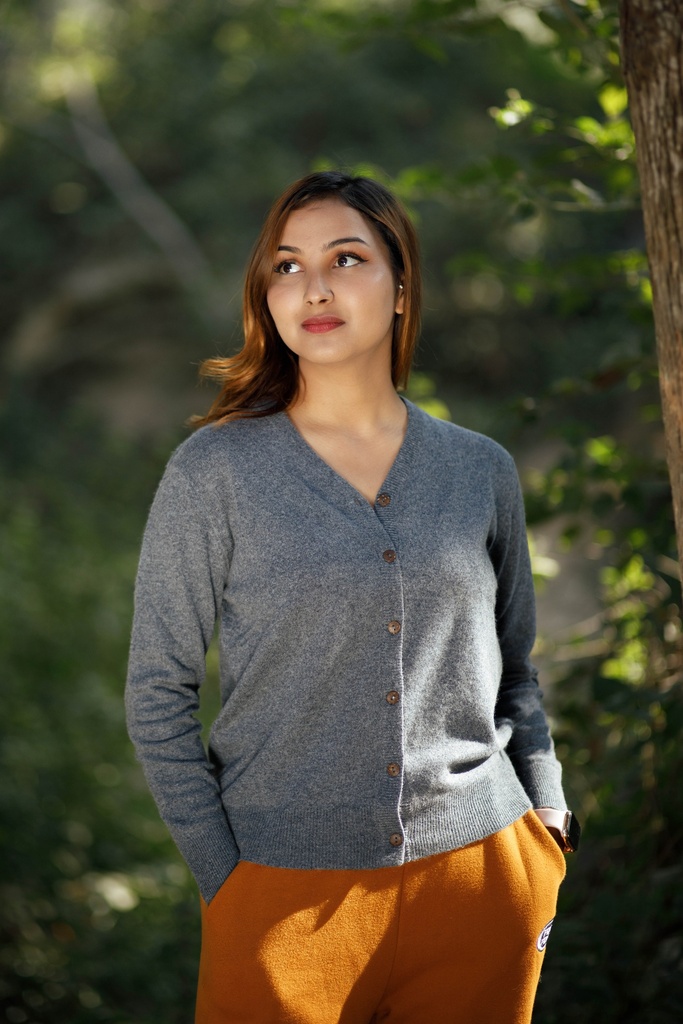 V. LADIES CARDIGAN PLAIN (AWB)