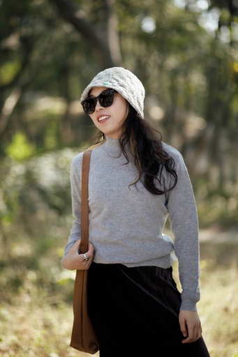 Ladies Turtle-Neck Pullover | Natural Shade