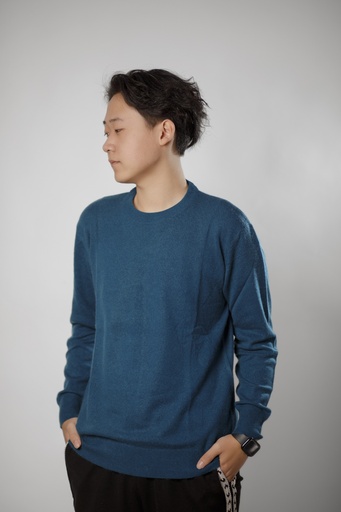 R. GENTS SWEATER PLAIN (WHITE)